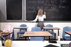 Nubile student Lola Fae asked for additional detention time with her big dick lecturer