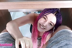 Unexperienced Nubile SUKED MY Lollipop AND GET Spunk IN Hatch - Point of view