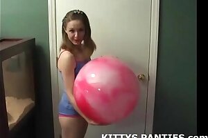 Legitimate yr senior teen Kitten enjoys playing with playdough