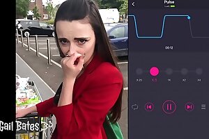 Preview: Public remote electro-hitachi have fun and sex on balcony