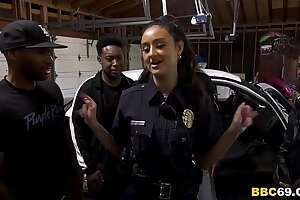 Police Officer Eliza Ibarra Deepthroats Every Fat Black Lollipop