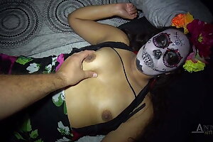 Halloween party concludes up hardcore for this nubile latina