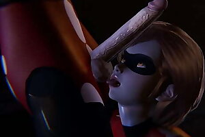 Futa Incredibles - Violet gets creampied by Helen Parr - 3 dimensional Porn